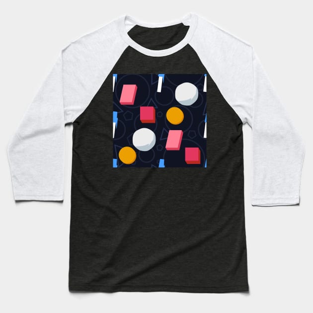 Bfdi Pattern Baseball T-Shirt by MsBonnie